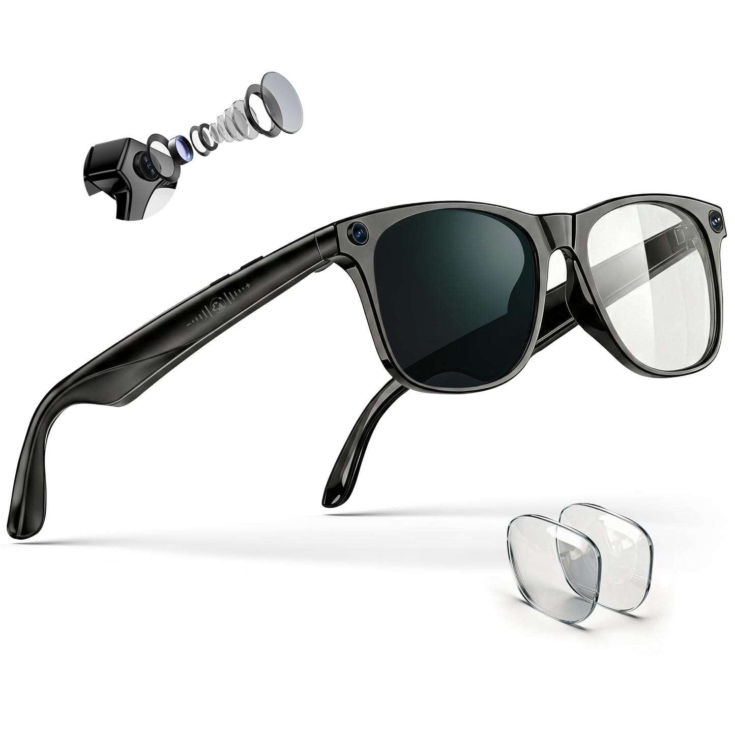 EarlySincere 2-in-1 Smart Glasses Model B0GKNZ6K7M 3840x2160