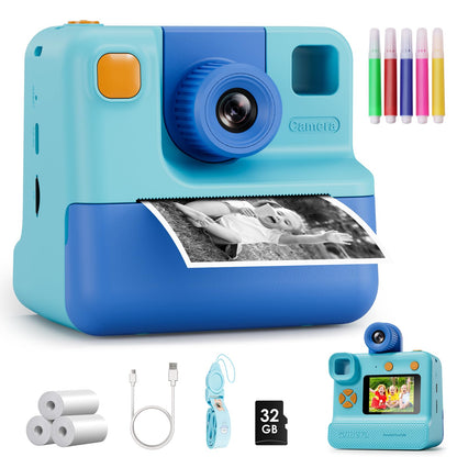 GREENKINDER 3-12 Years KC05 Instant Print Camera 24 MP 1080p Automatic Digital