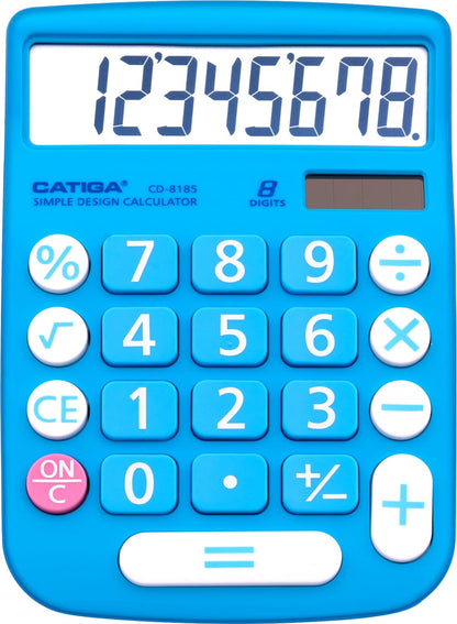 CATIGA 5.5" x 4" CD-8185 LCD Solar Powered Business Calculator