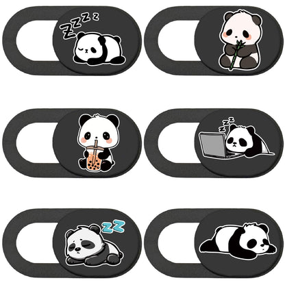 PRESSINART 6 Count Webcam Camera Covers Plastic Privacy Guards 0.71D x 0.35W x 0.04H Inches