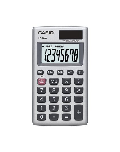 Casio 2.5 Inch HS-8VA LCD Standard Function Calculator