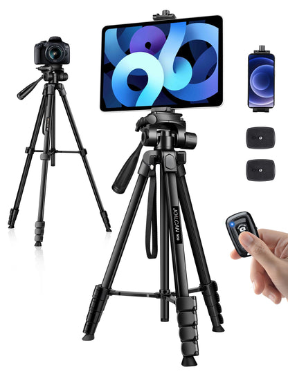 JOILCAN 68" M30T Camera Tripod Stand for Phones and Tablets