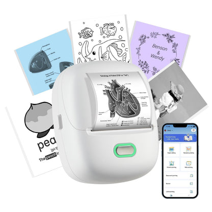 ORGSTA S002 Portable Sticker Printer 300 DPI Monochrome Bluetooth Thermal Printer
