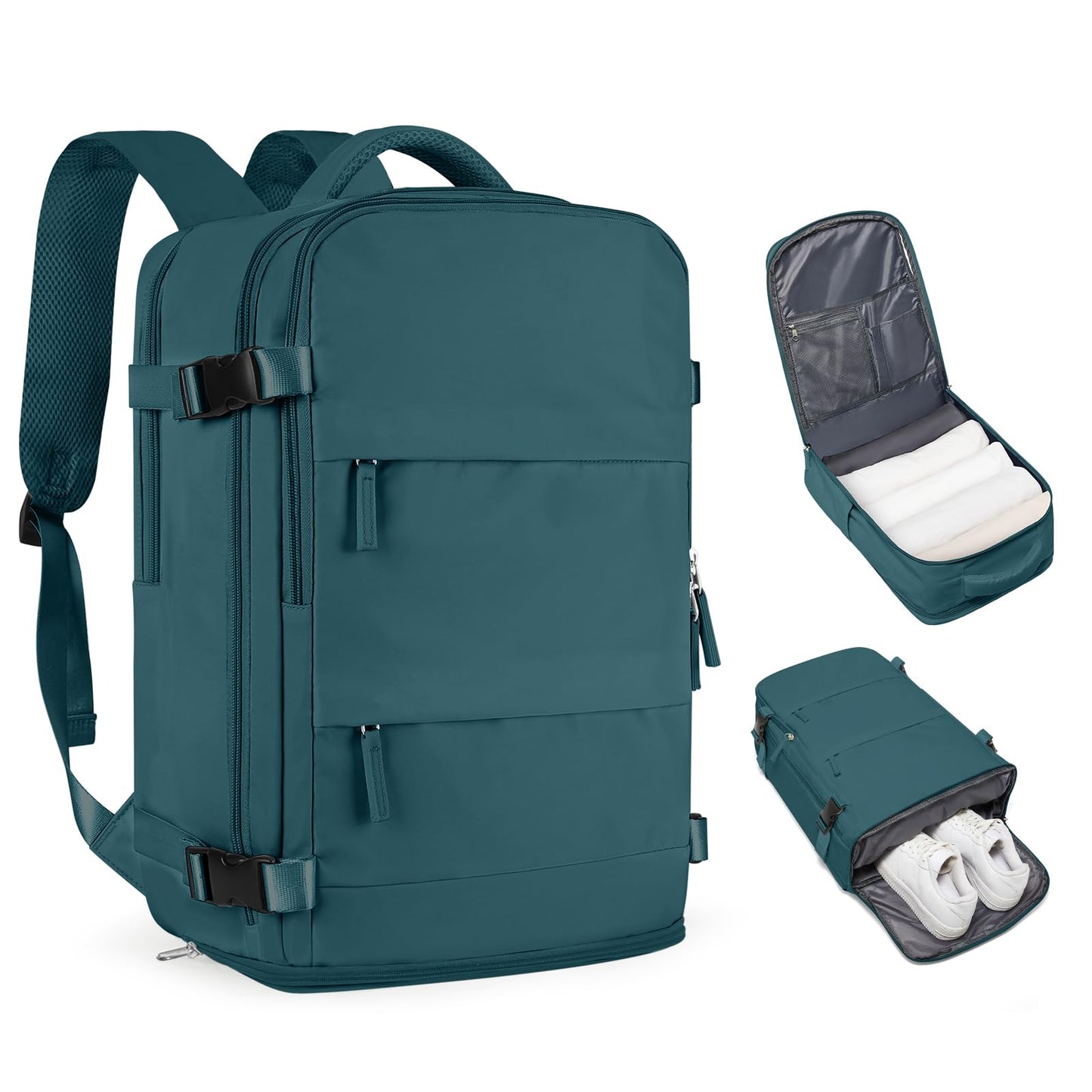 Coofay Medium Daypack Backpack 25L Waterproof Solid Polyester Comfortable Design for Hiking and Travel