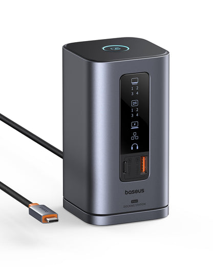 Baseus Spacemate Docking Station 11-in-1 USB-C Dock Triple Display 4K HDMI DisplayPort 100W PD Charging