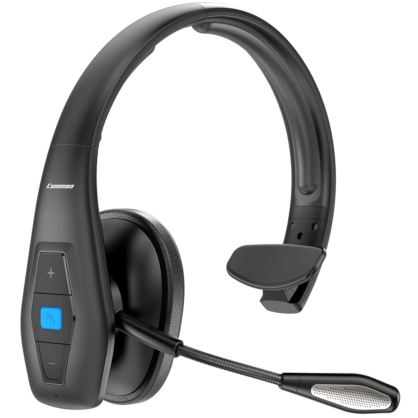 Conambo DE-JBT100 Wireless Bluetooth Headset V5.1 CVC8.0 Noise Cancelling Technology 35-Hour Battery Life On-Ear Headphones