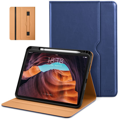 DTTO Case Navy Blue for iPad 10.9" 10th Gen 2022 & 11" 11th Gen 2025 - Model Numbers: A2757/A3354/A3355/A3356 - Faux Leather