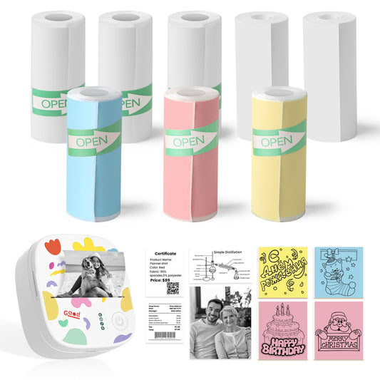 XenGro 57mm x 25mm Thermal Paper Rolls - 8 Piece Set