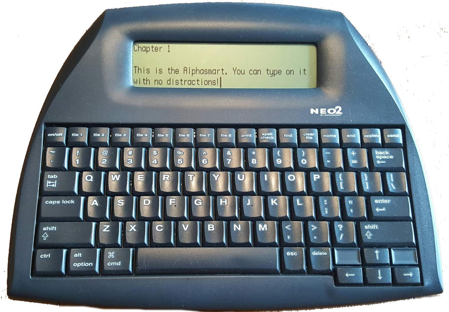 Alphasmart 12.4" NEO-AA-0410-10971-AQ QWERTY USB Handheld Word Processor