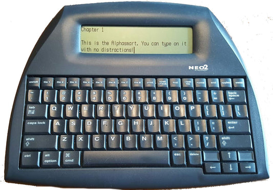 Alphasmart 12.4" NEO-AA-0410-10971-AQ QWERTY USB Handheld Word Processor