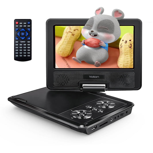 YOTON 7.5" YD075 Portable DVD Player, 800x480 Resolution, LCD Display, Standard DVD and CD Formats