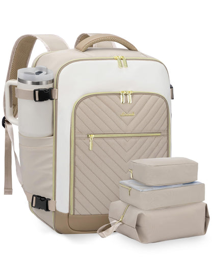 LOVEVOOK 40L 22148 Adult Water Resistant Travel Laptop Backpack with Adjustable Straps and Multiple Compartments