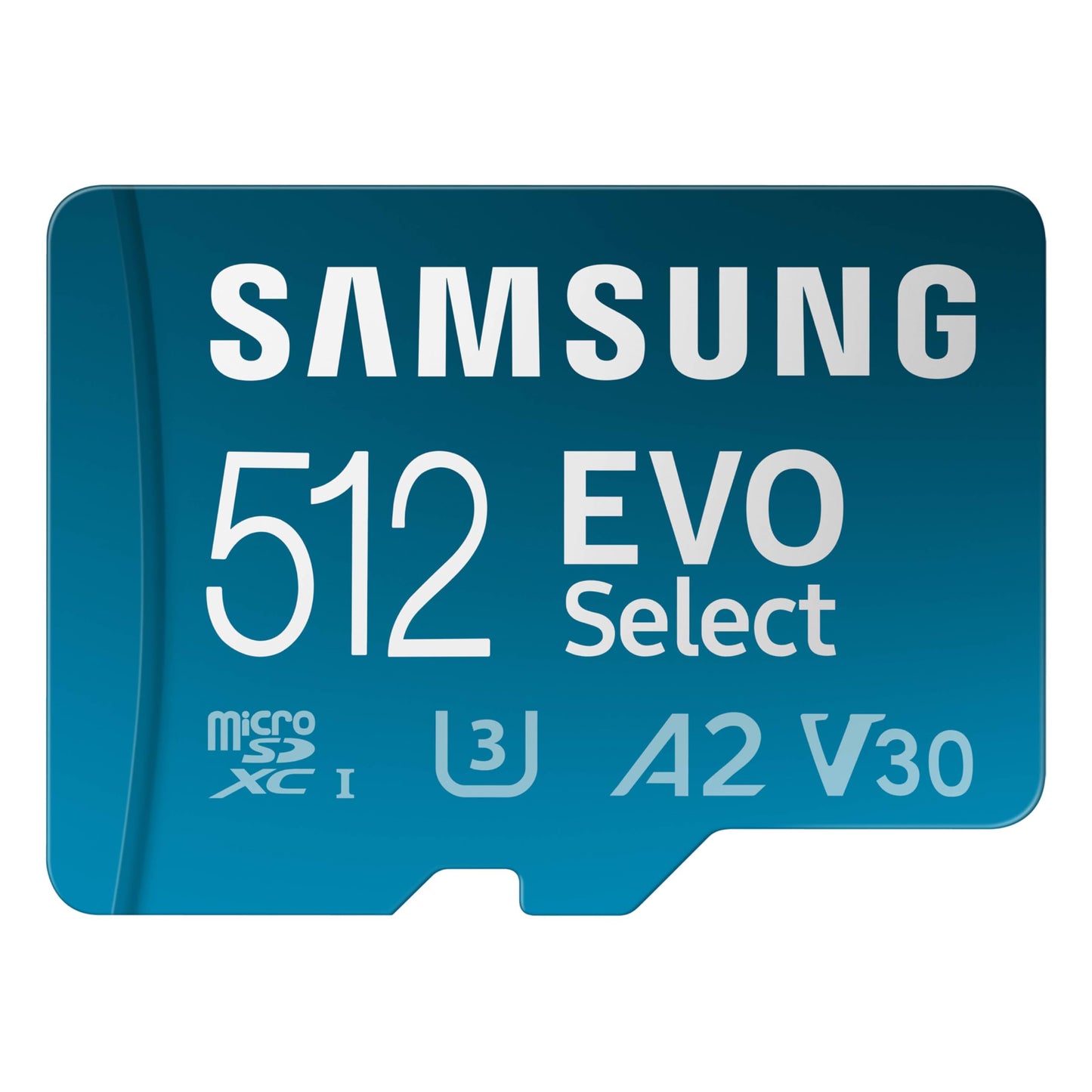 Samsung 512GB MicroSDXC Memory Card MB-ME512SA/AM, 160MB/s Read Speed, Class 10, V30, UHS-I, A2