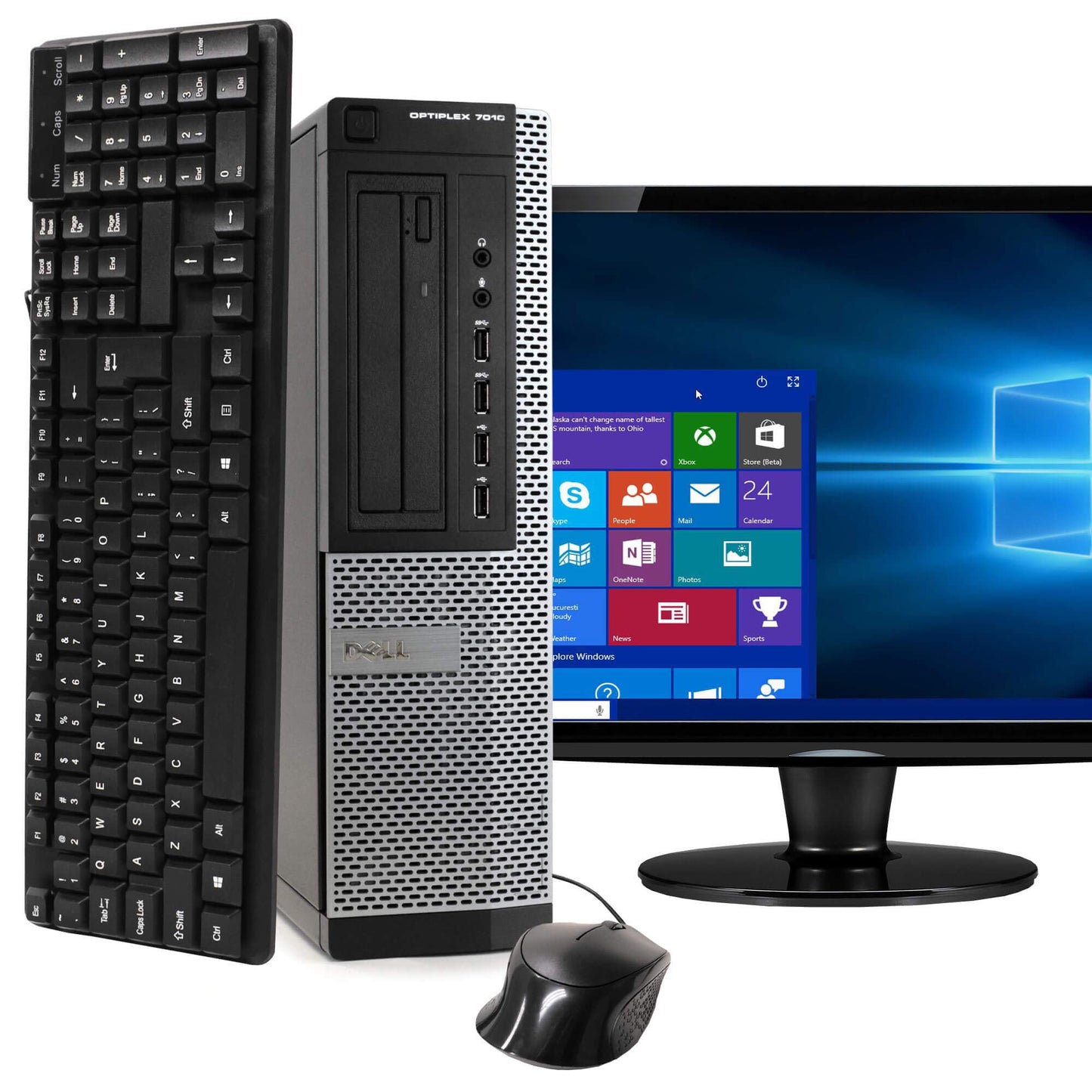 Dell 19" Optiplex 7010 Intel i5 3.2GHz 8GB RAM 500GB HDD 3840x2160 Tower Computer