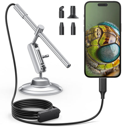 Teslong 1.0 Count MS100-C 10X to 200X LED Digital Microscope