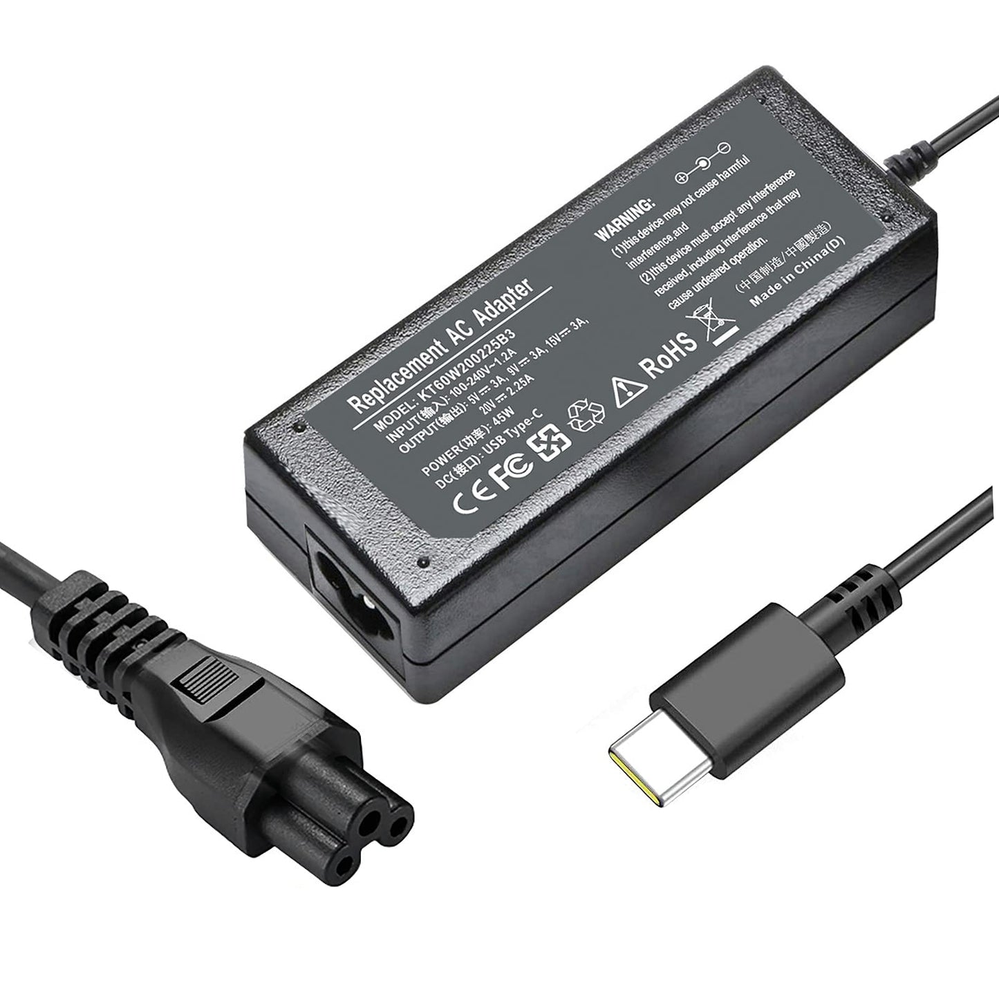 Fepprry 65W DZ65200225 USB Type C Wall Mount Charger