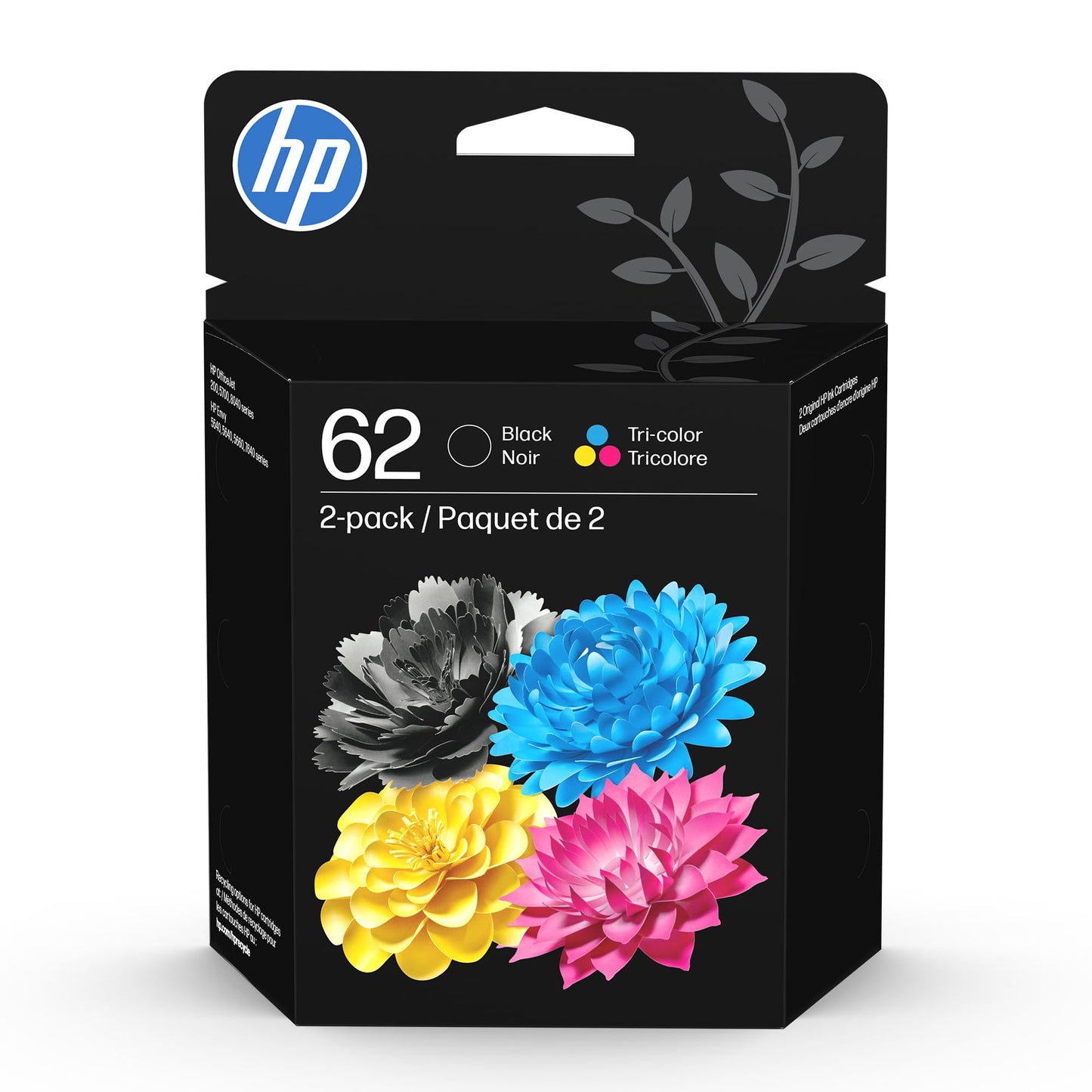 HP N9H64FN Ink Cartridge Set, Black and Tri-Color, 200 Page Yield, Compatible with HP Envy and OfficeJet Printers