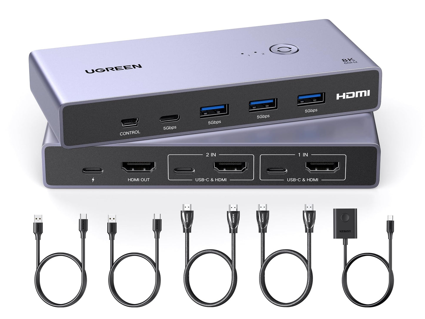 UGREEN 8 HDMI KVM Switch Model 25961