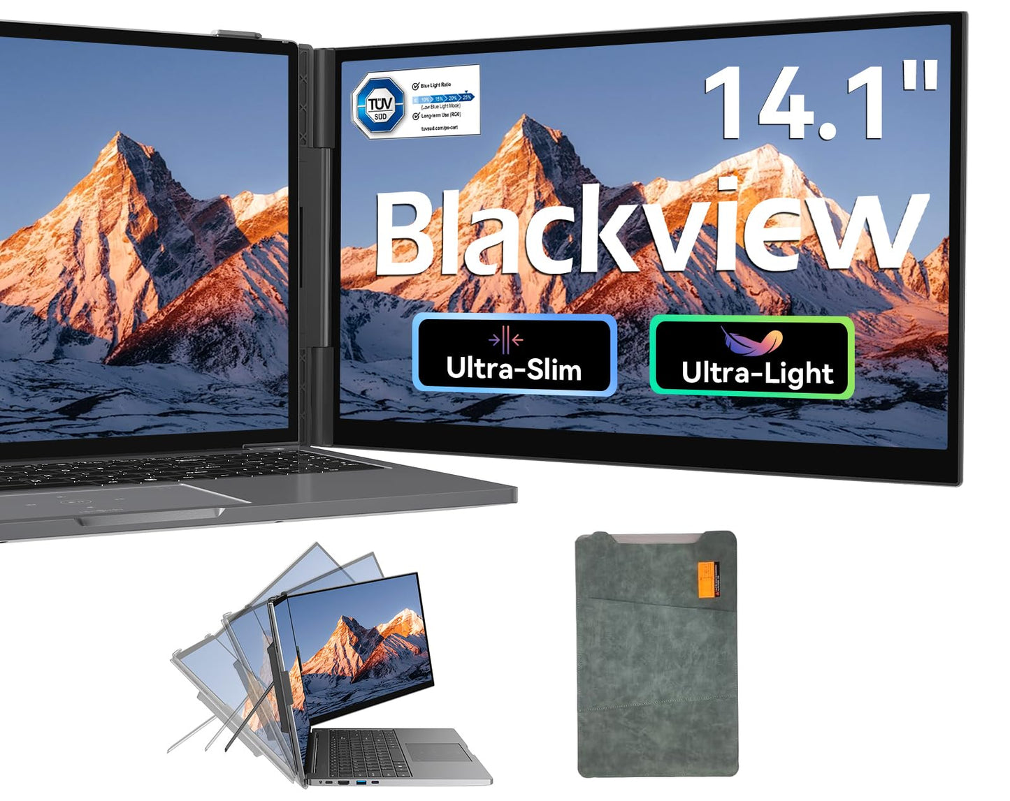 Blackview 14" SCM6 1080P 60Hz IPS Portable Monitor Extender