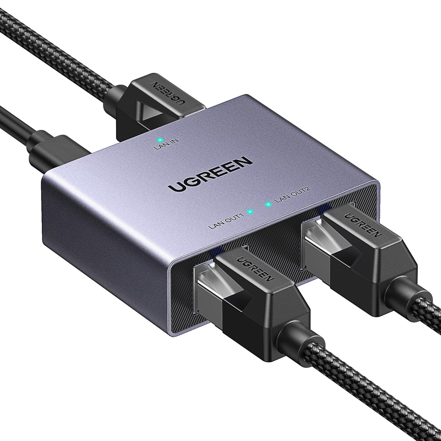 UGREEN 45311 Ethernet Splitter 2 Ports 1000 Mbps RJ45