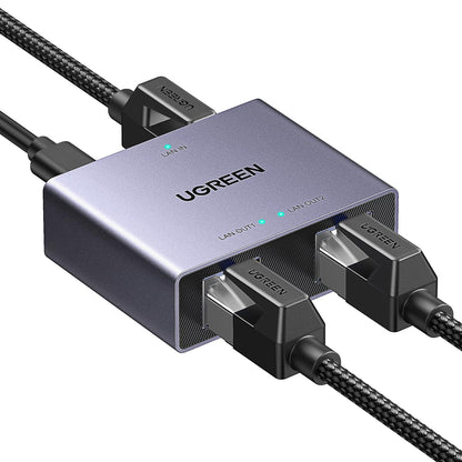 UGREEN 45311 Ethernet Splitter 2 Ports 1000 Mbps RJ45