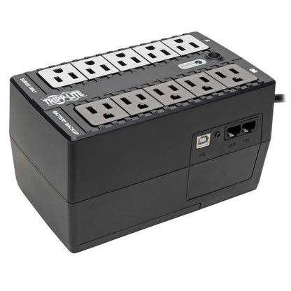 Tripp Lite Compact INTERNET550U UPS Battery Backup 550VA / 300W, 120V, 10 Outlets, NEMA Plug