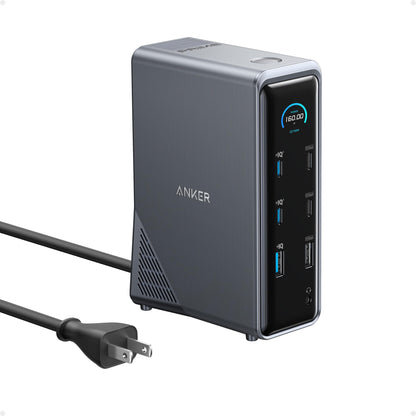 Anker 14-Port Docking Station A83B6, 160W Power Output, 10Gbps Data Transfer, Dual HDMI, USB-C