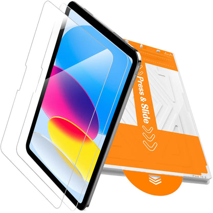 PandaShield 2 Pack Tempered Glass Screen Protector for iPad (A16) 11th/10th Gen 9H Glossy