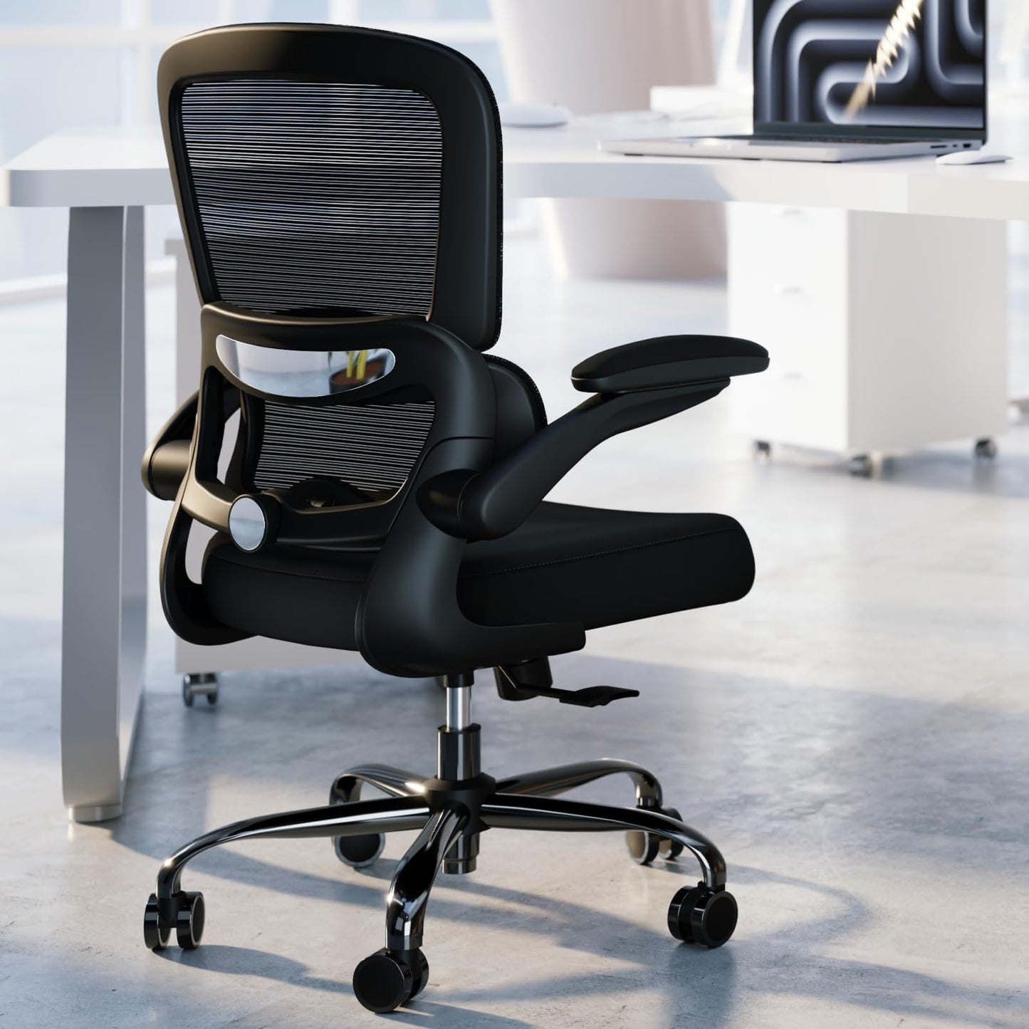 TRALT Office Chair 1.0 Count TRALT+TRALT+YX001-2-BLK-US Indoor Breathable Mesh Ergonomic Desk Chair