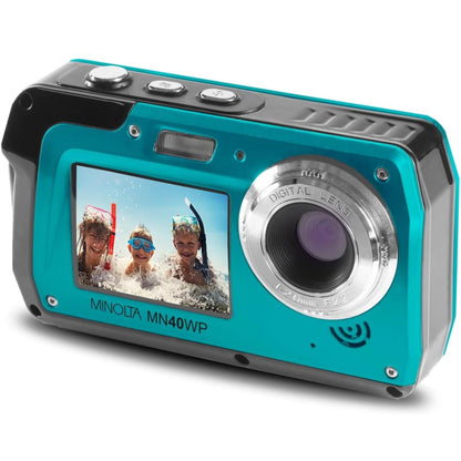 Minolta MN40WP 16GB 48MP Digital CMOS Camera with LCD Display and Waterproof Capability