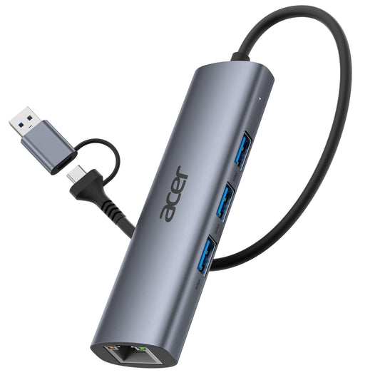 Acer USB to Ethernet Adapter ODK4R0 USB 3.0 USB Type C Hub 1Gbps