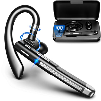 Boytond Wireless Single-Ear Headset 520-2-C Bluetooth 6.1 Wireless Earpiece with Noise Cancellation