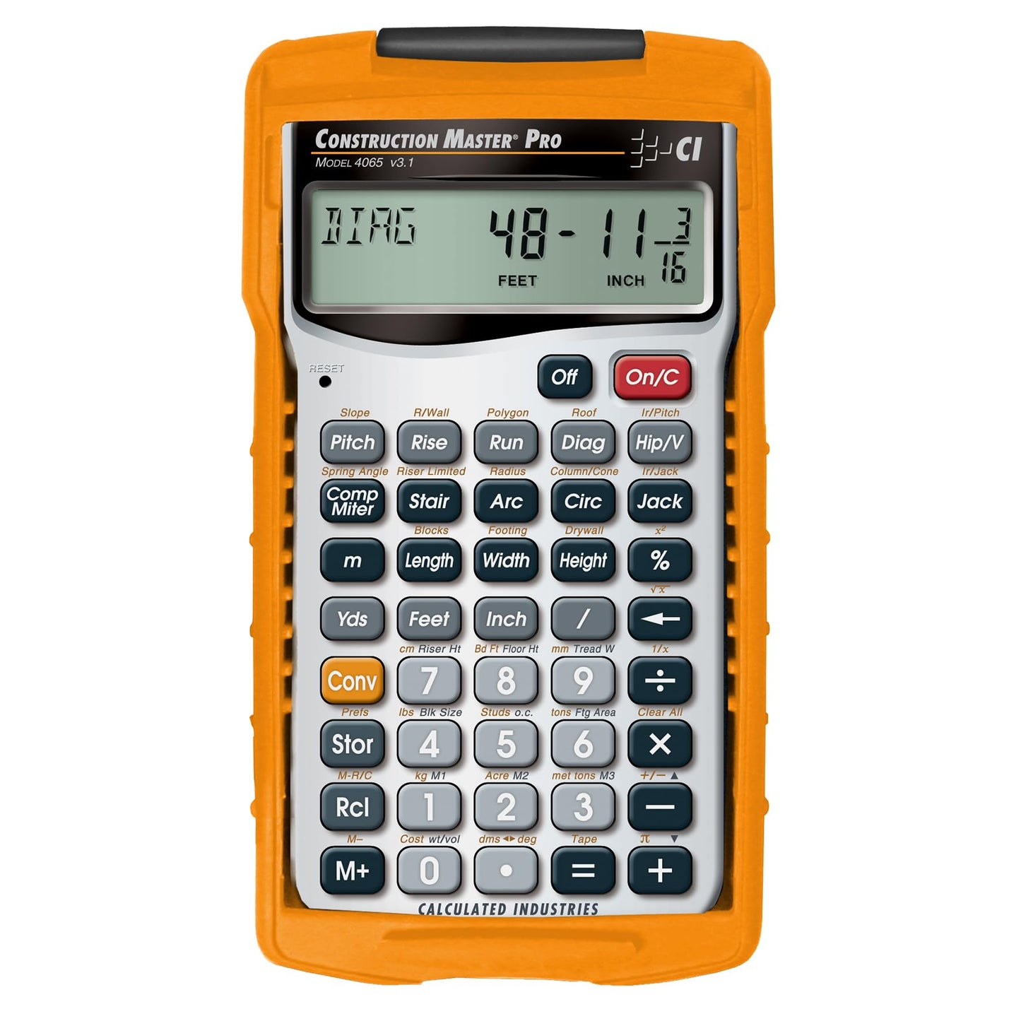 Calculated Industries 2.6" 4065 LCD Construction/Building Calculator