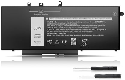 Menlonigt 68Wh GJKNX Laptop Battery 7.6V Compatible with Dell Latitude and Precision Series