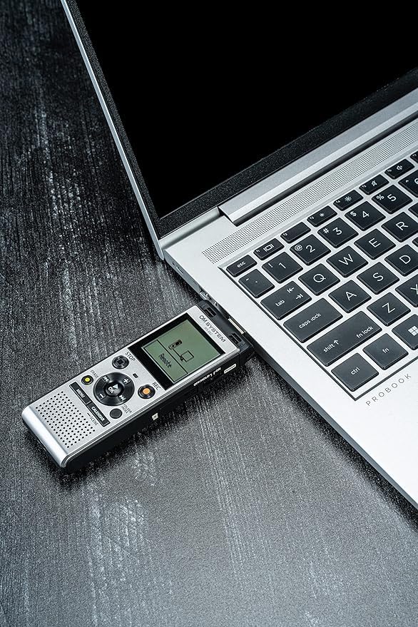 OM SYSTEM 1.61 Inches WS-882 Digital Voice Recorder MP3 Audio 32GB USB 2.0