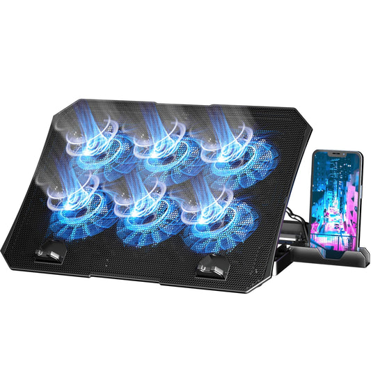AICHESON 14.56" x 10.43" x 1.26" Laptop Cooling Pad S036-BLK