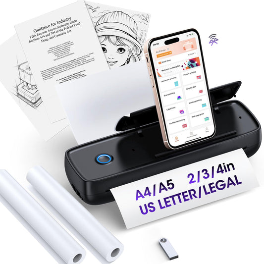 Aixiqee A80 Monochrome Thermal Printer 600x600 dpi