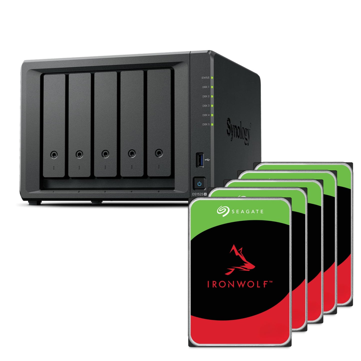 Synology DiskStation DS1525+ 60TB NAS Enclosure