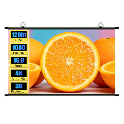 XIAOHUI 120 Inch 120 inch 4K Projection Screen 16:9 HD