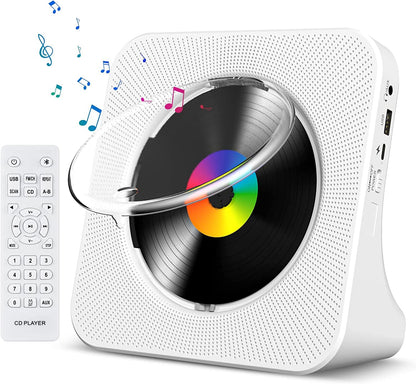 Gueray 7.44" KC906 Bluetooth CD Player 1 Disc WAV Home Audio