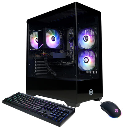 CyberPowerPC Computer Tower GMA3100A3 AMD Ryzen 5 5500 3.6GHz 2560 x 1440 4GB GDDR6 LED Computer Tower