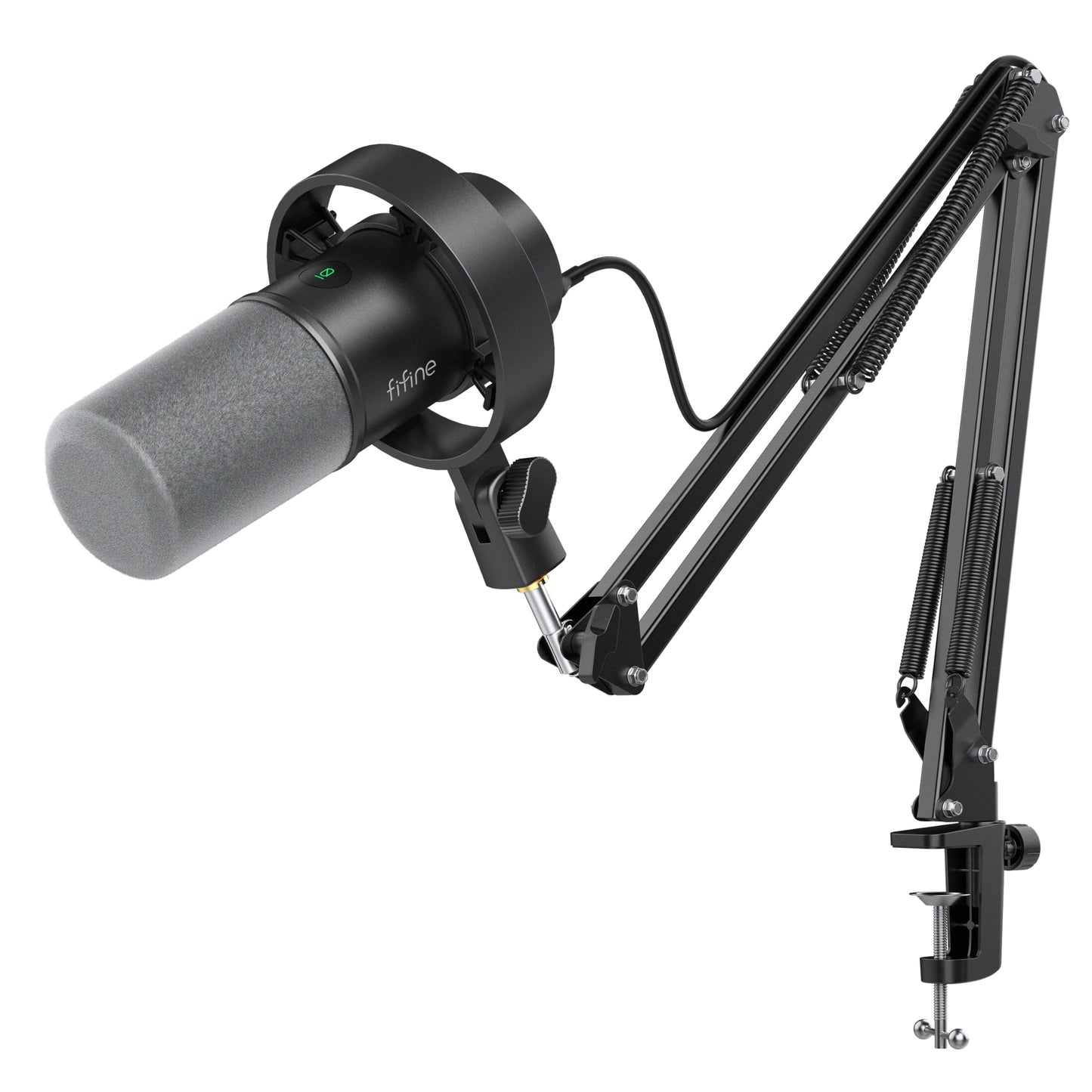 FIFINE K688CT USB/XLR Dynamic Microphone, 80dB, Unidirectional, Table Array, Black
