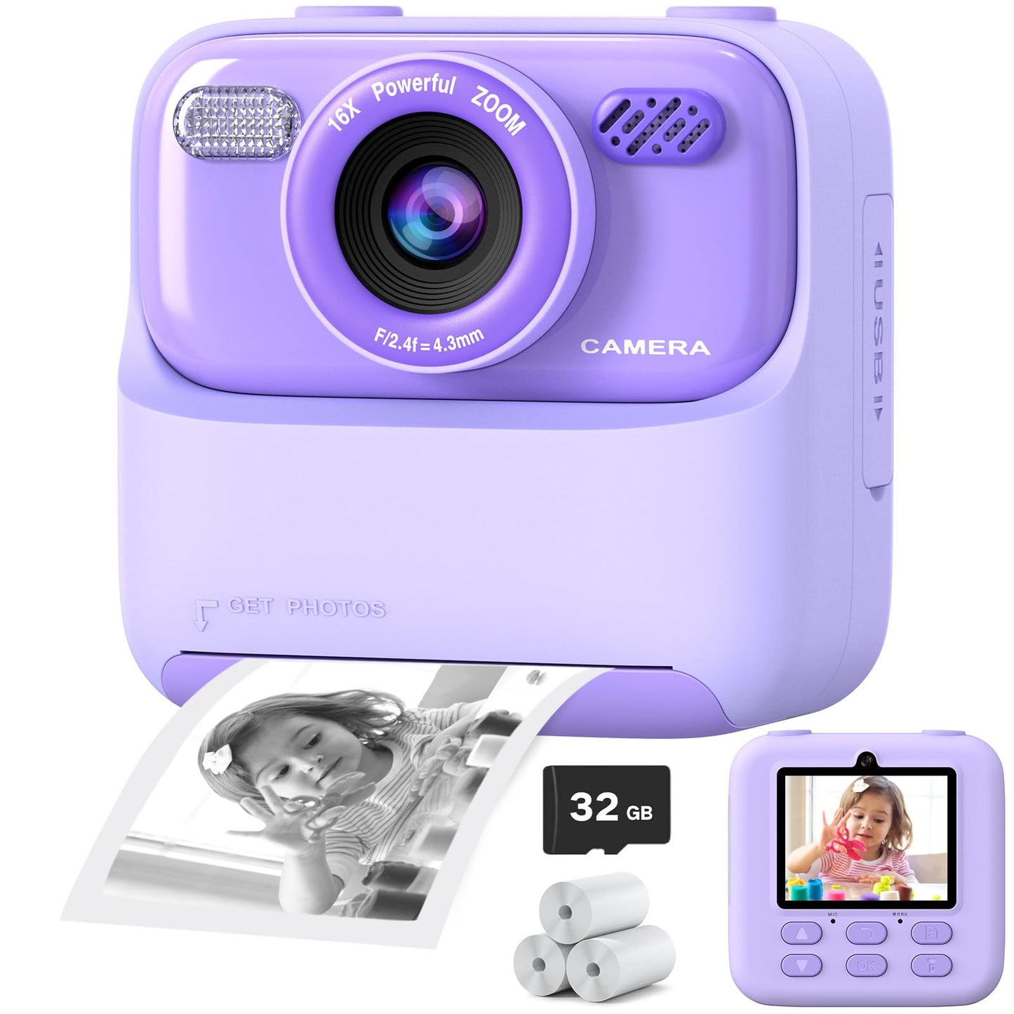 Cimizi 2.4 Inches P79 5MP 1080p Compact Digital Camera, BSI CMOS, Auto Exposure