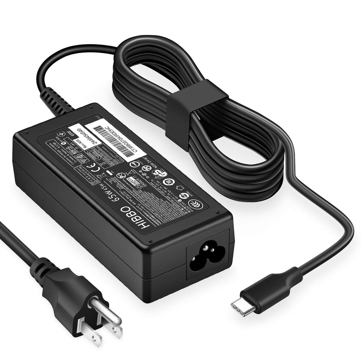HIBBO USB Type C Laptop Charger SM65CL-01 65W 240V AC Adapter
