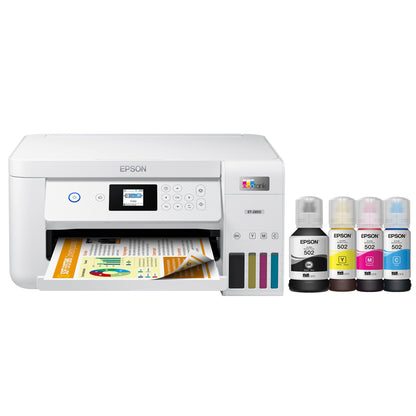 Epson EcoTank ET-2850 Wireless Color All-in-One Inkjet Printer, 4800 x 1200 dpi, Auto Duplex
