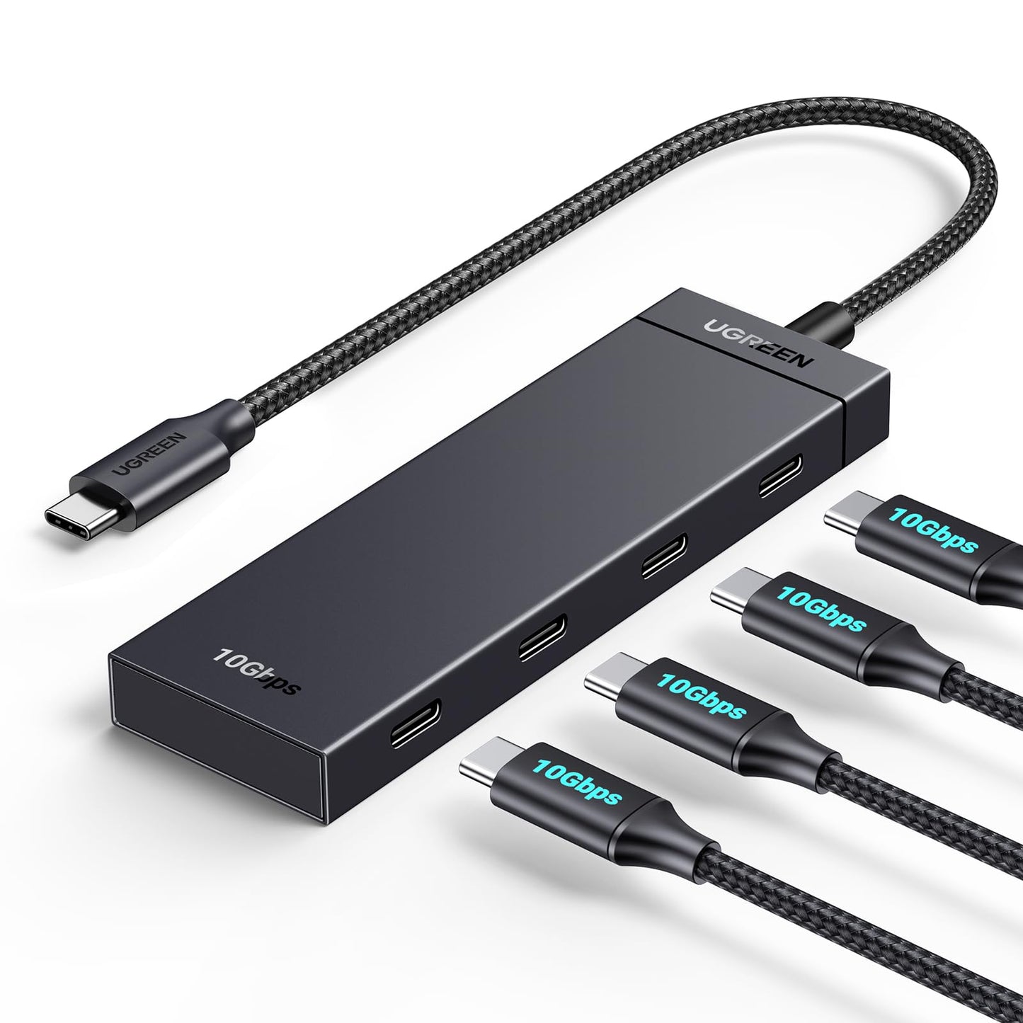 UGREEN 4-Port USB 3.2 Hub Model CM806 Data Transfer Hub Compatible with Various USB-C Devices