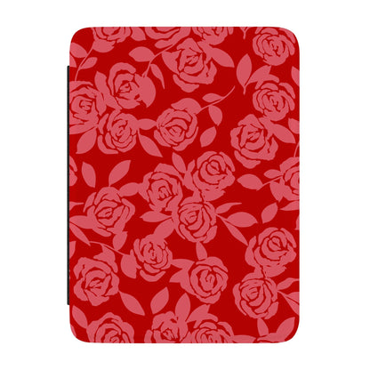 Casely Kindle Case 7 inch Final Rose Red & Pink Floral