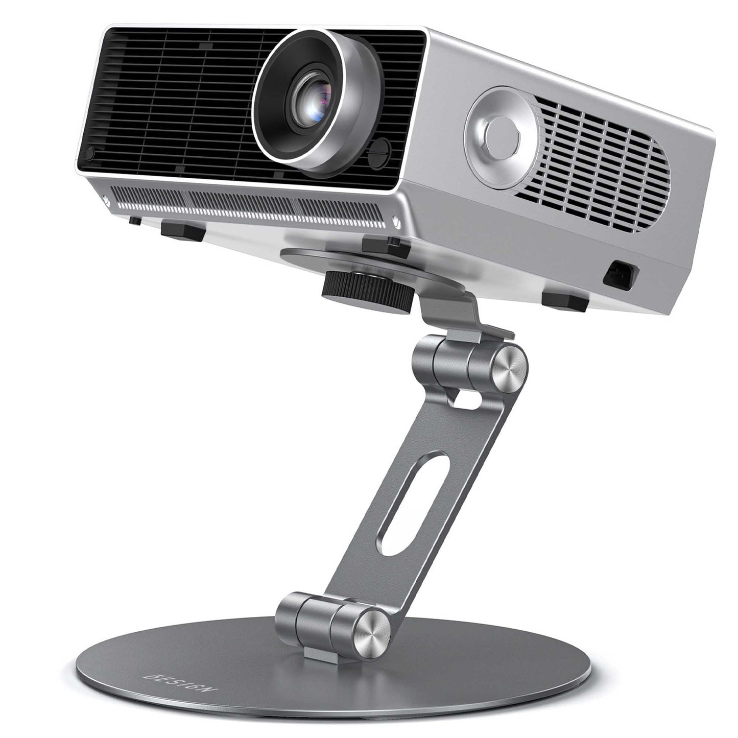 BESIGN PS01 Tripod Projector Stand 1/4 inch Mounting Screw Gray Metal