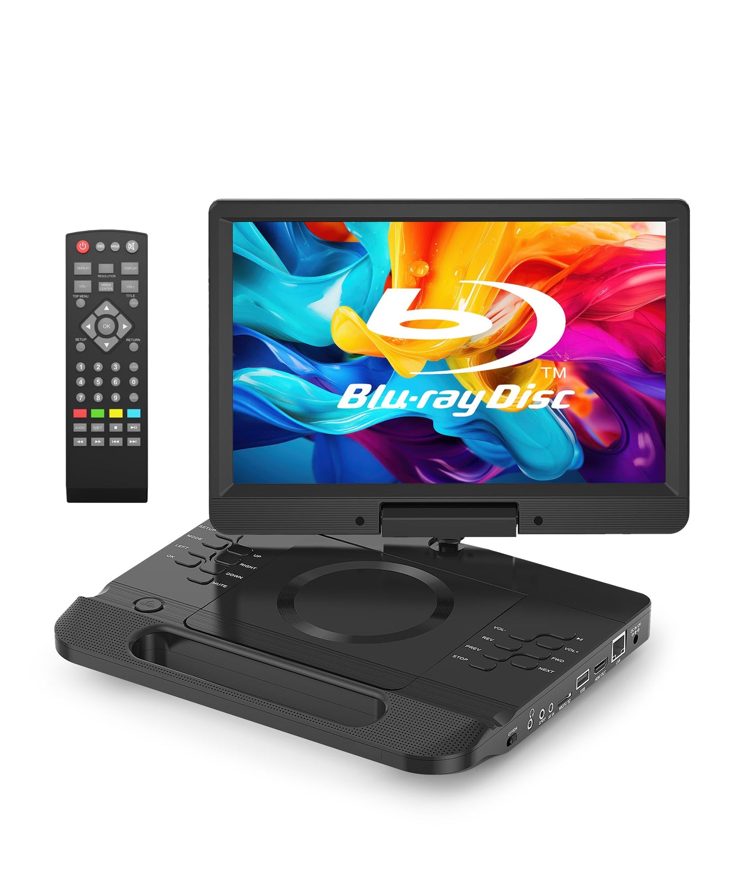 FANGOR 12 Inch F-BR114 1080p 30fps LCD Portable Blu-ray/DVD Player