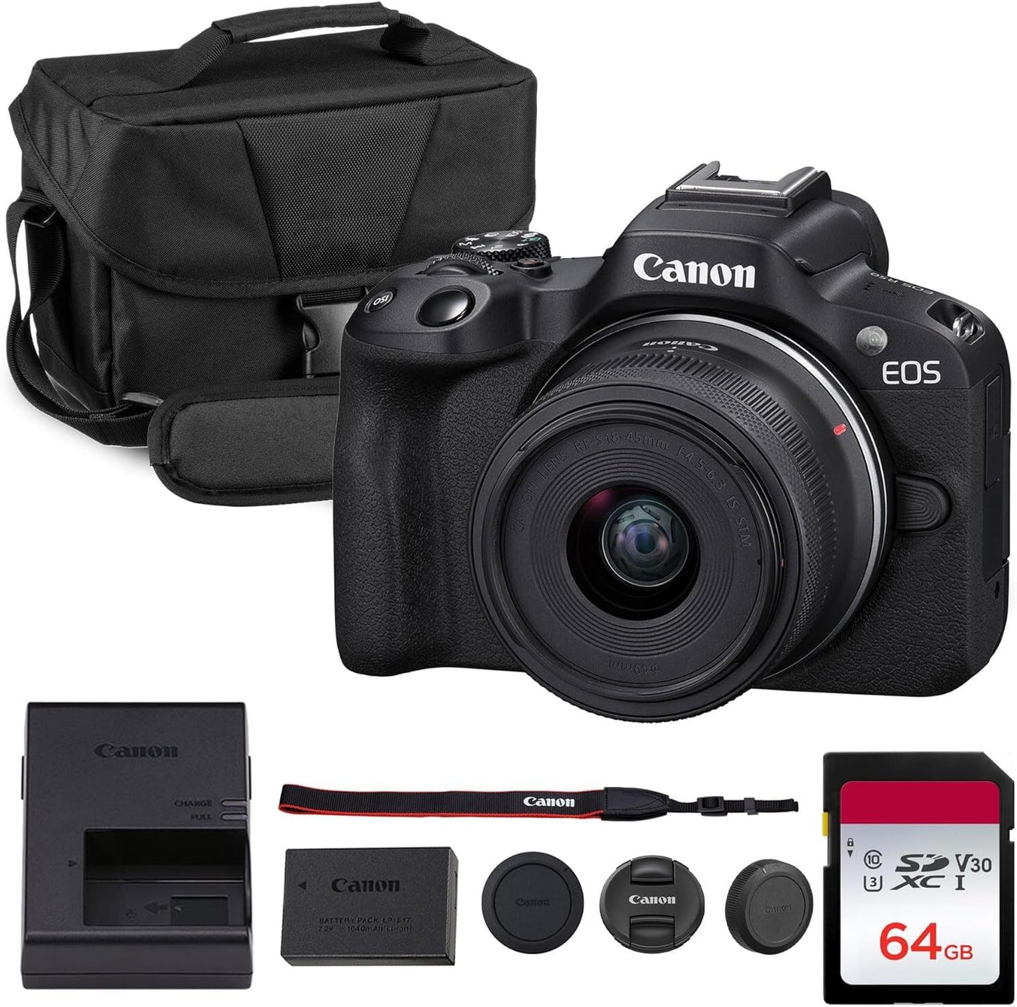 Canon 5811C012 24.2MP CMOS Mirrorless Camera 2160p 16:9 Electronic Viewfinder